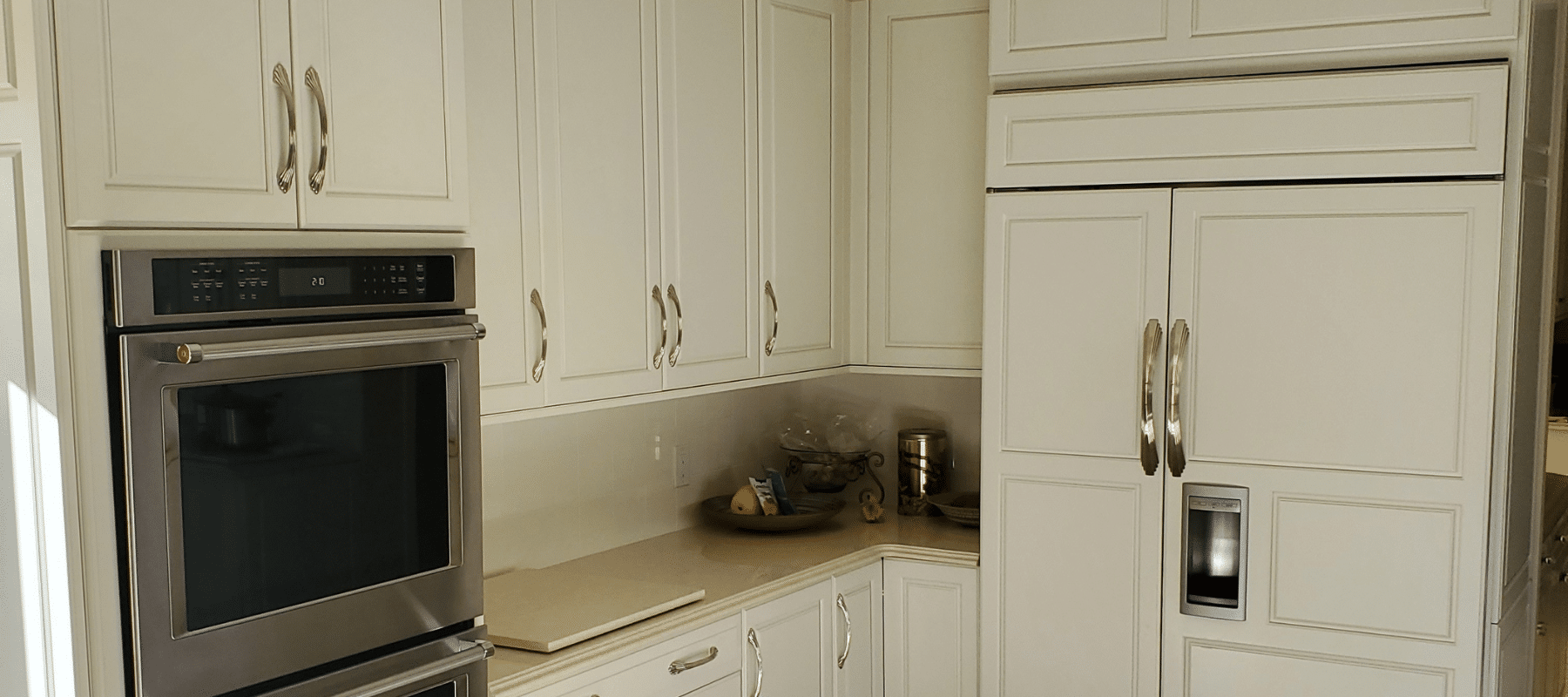 cream kitchen cabinets installed by the longacre company