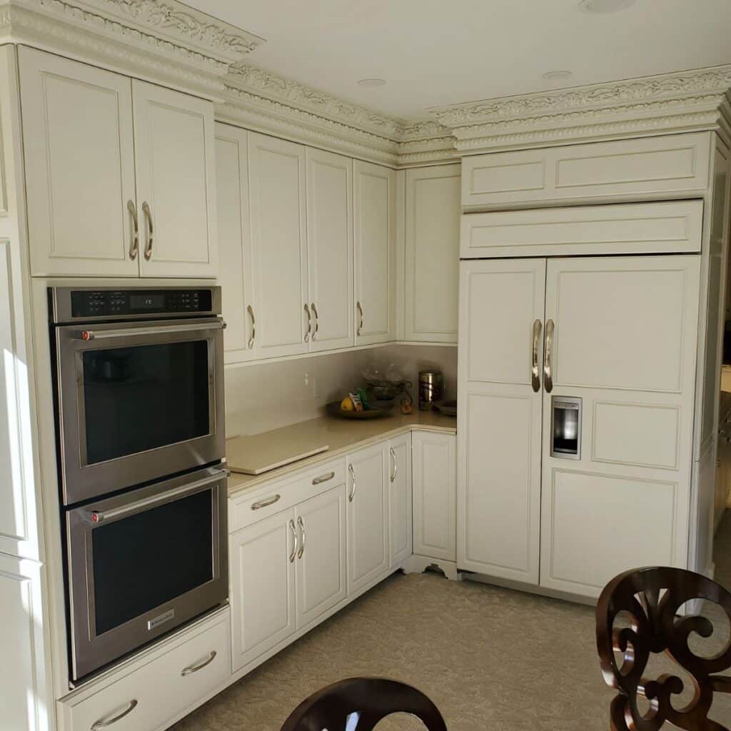 cream kitchen cabinets installed by the longacre company