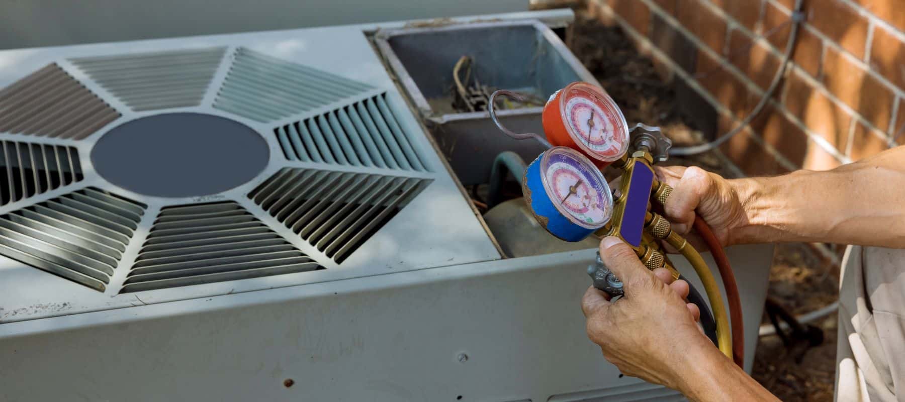 reading refrigerant gauges to give precise maintenance to a unit
